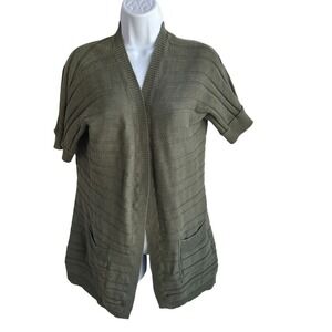 Mossimo Supply Co‎ Knit Cardigan Women's Green Cotton Medium Cabincore Grandma